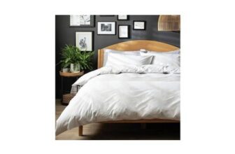 Habitat Stripe White & Grey Bedding Set – Kingsize