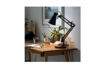 Habitat Swing Arm Desk Lamp – Matt Black