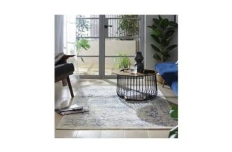 Habitat Traditional Natural & Blue Rug – 120x170cm