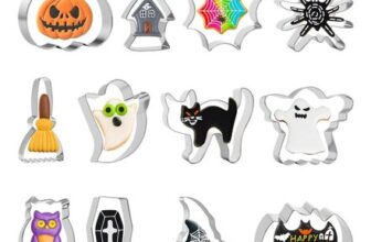 Halloween Cookie Cutters Set, 12 Pieces, Stainless Steel
