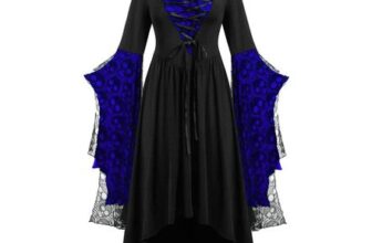 Halloween Costumes for Women Gothic Skeleton Dress