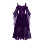 Halloween Womens Plus-Size Renaissance Gothic Skeleton Costume