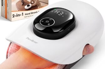 Hand Massager Airbag, Cordless Hand Massager for Arthritis Pain Relief 3 Temperatures/4 Massages/5 Levels/Auto Timer, Pain Relief Heated Wrist Finger Airbag Massage,Gift for Women Men