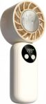 Handheld Portable Fan with Ice Cooler, 1-199 Adjustable Speed, Rechargeable Turbo Fan with LED Display, Pocket Small Personal Fan for Summer Outdoor Travel, Summer Gifts for Women and Girls