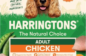 Harringtons Complete Wet Adult Dog Food Trays Chicken & Potato 8x400g 90% Meat & Veg – Made with High Quality & All Natural Ingredients – Freshly Prepared Meat Ingredients – Maintains Skin & Coat