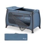 Hauck All-in-One Travel Cot Newborn Play N Relax Center Blue