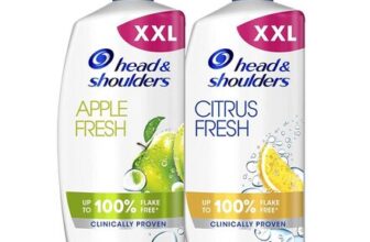 Head & Shoulders Apple Fresh Citrus Fresh Shampoo, VALUE 2 PACK 1L Pumps