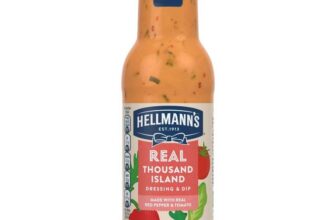 Hellmanns Real Thousand Island Salad Dressing & Dip 250ml / Hellmanns Real Honey & Mustard Salad Dressing & Dip 250ml – Nectar Price