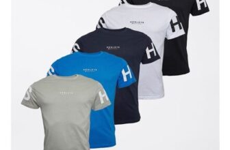 Henleys Mens Hensleeve Five Pack T-Shirts Assorted
