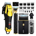 Hiena Pro Hair Clippers for Men, Cordless Trimmer, Foil Shaver