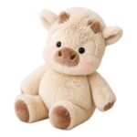 Highland Cow Plush Toy, 13.8in, Curved Horns, Collectors Gift