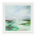 Hills on the Water Wall Art 80x80cm