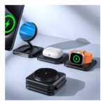 Hinyx 3-in-1 MagSafe Wireless Charger (Foldable, QC 3.0)