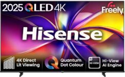 Hisense 55 55E78QTUK QLED 4K Smart TV (Dolby Vision & Atmos, Full Array Backlight) – Discount at Checkout Free TV Wall-mounting