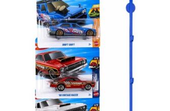 Hot Wheels Die-Cast Display Hooks, Pack 123 Wall Mounts, Blue
