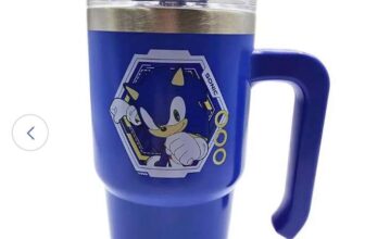 Hox Sonic Blue or Squishmallow Travel Coffee Cup – 600ml – Free C&C