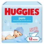 Huggies Pure Plastic Free Baby Wipes 12 x 48 Pack