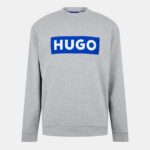 Hugo Crew Neck Regular Fit Sweatshirt – Grey (Sizes S – XL) – w/code