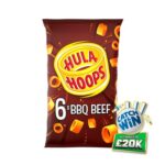 Hula Hoops BBQ Beef Multipack Crisps 6 Pack