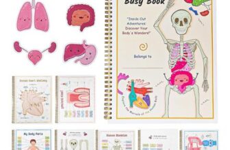 Human Anatomy Busy Book, Educational Interactive Learning, A4, 64 Pages