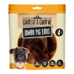 Huntleys Jumbo Pig Ears 4pk