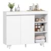 Hzuaneri White Freestanding Sideboard Cabinet