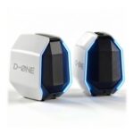 IBALLBOX Computer Speakers, 30W, USB-C, BT 5.3, 3.5mm, RGB, White