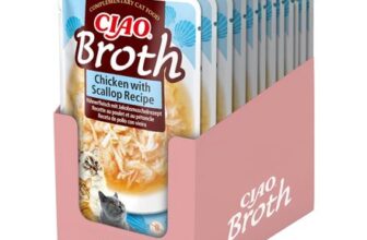 INABA Ciao Broth, Wet Cat Food, Chicken & Scallop, 12 Pack X 40g