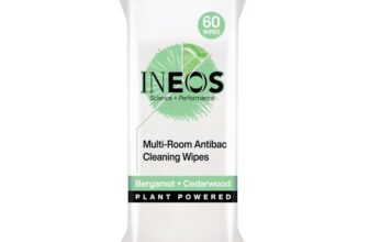 INEOS Antibac 60 Cleaning Wipes, Bergamot Cedarwood