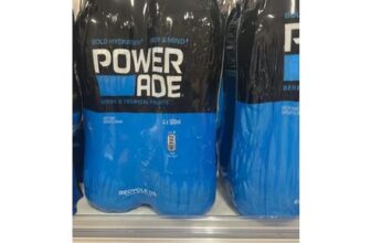 INSTORE ONLY DEAL Powerade Berry and Tropical Sports Drink 4 X 500ml Bottles