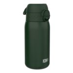 ION8 Lightweight Kids Steel Water Bottle, 400ml, Dark Green