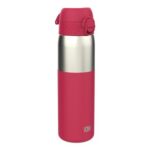 ION8 Lightweight Steel Water Bottle, 600ml, Leak-Proof, Dishwasher Safe