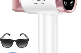 IPL Laser Hair Removal Device for Women Men, Painless Ice-Cooling Hair Remover Machine, 3 Functions, 9 Levels, At-Home Salon & Long Lasting Results for Face Bikini Line Armpits Leg Body, Rose