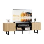 IRONCK 180cm Oak TV Stand for 65/75 Inch TV