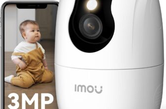 Imou 2K Indoor Camera, 2.4/5GHz Wi-Fi Pet Camera with Human/Pet/Sound Detection, 360 Baby Monitor Security Camera with APP, Full-Color Night Vision, Motion Tracking, One Touch Call, Ranger 2C Pro