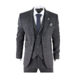Infinity 3 Piece Tweed Suit Peaky Blinders 1920s Gatsby Tailored Fit