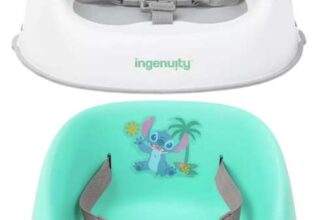 Ingenuity Simplicity Feeding Booster Grey / Bright Starts Disney Stitch My Spot Feeding Booster Seat £5 – Free C&C