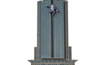 Interactive Die Hard Hans Gruber Nakatomi Hotel Advent Calendar – 24-Day Christmas Countdown Decoration (Blue)