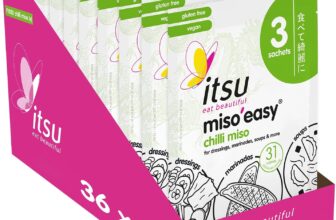 Itsu Chilli Miso Soup Sachets Instant MisoEasy Chilli Miso Paste (Pack of 12 – 36 soups) Gluten-Free Vegan