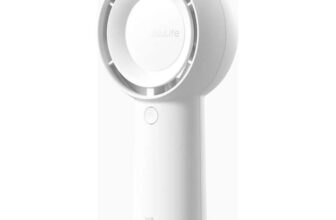 JISULIFE Handheld Fan 5 Plus – White / Green – With Code – Free C&C