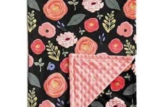 JORNH Unisex Baby Blanket 75x100cm, Dotted Fleece Backing
