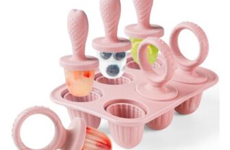 JRISBO Silicone Popsicle Moulds for Kids, 6x17ml, Teething Sticks