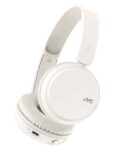 JVC HA-Z37W-W Bluetooth 5.2 On-ear Headphones, Deep Bass, Swivel Earcups, 35hr Playtime, Multipoint Connection – Black / White