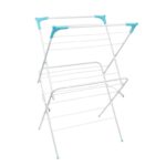 JVL 2 Tier Clothes Drying Airer, White