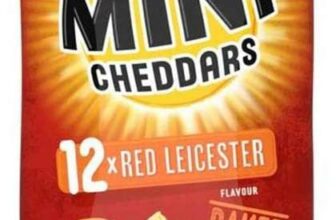 Jacbos Mini Cheddars Red Leicester Flavour 12 x 23g (£1.68 Max S&S)