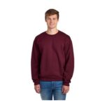 Jerzees NuBlend Mens Fleece Hoodie Sweatshirt Maroon S