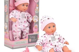 John Adams Tiny Tears Teeny Baby 30cm Soft-Bodied Doll, 10m