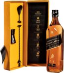 Johnnie Walker Black Label Cocktail Kit 40% vol 70cl Blended Scotch Whisky Includes Stirrer and Jigger Cocktail Set