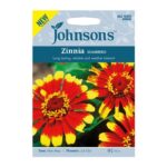 Johnsons Pack of Sombrero Zinnia Flower Seeds