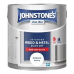 Johnstones – Gloss Wood & Metal Paint – Brilliant White – 2.5L
